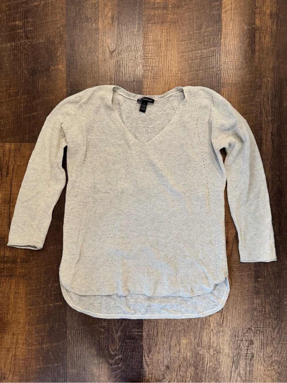 INC light gray v neck sweater